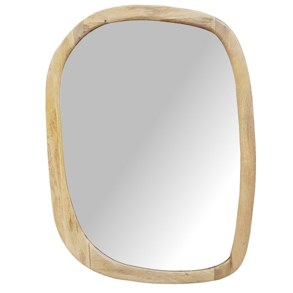 Spiegel Milano 120x90 cm aus Mangoholz in der Farbe NATURAL