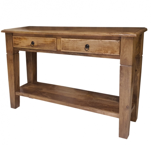 Houten console 120cm New York met mangotoffee