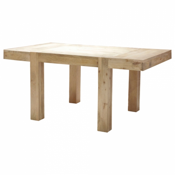 Stôl 90x90cm z mangového dreva - rozťahovací