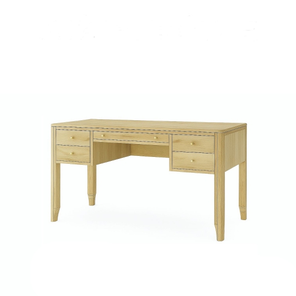 Schreibtisch MILANO 140 cm aus Mangoholz in der Farbe NATUR