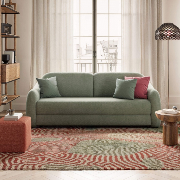 Das runde und effektive CLOUD-Sofa mit Schlaffunktion auf einem italienischen Rahmen - AUF BESTELLUN