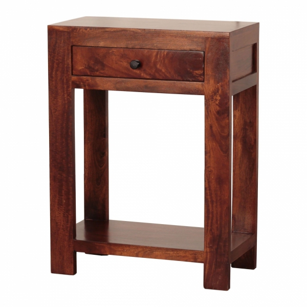 Smalle bruin houten console