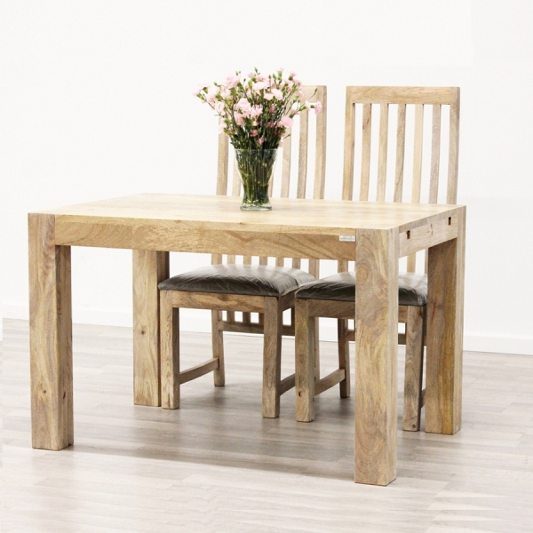 Uitschuifbare tafel 120-240x80cm met mango