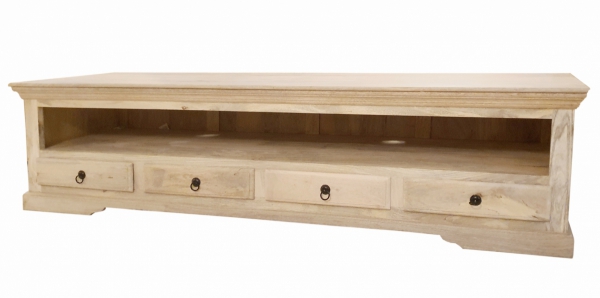 Langer TV-Schrank, 200 cm, helles Holz