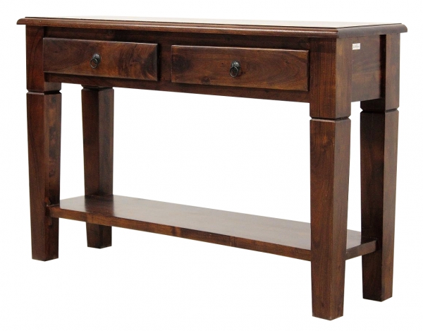 Klassieke console 120 cm gemaakt van bruin hout