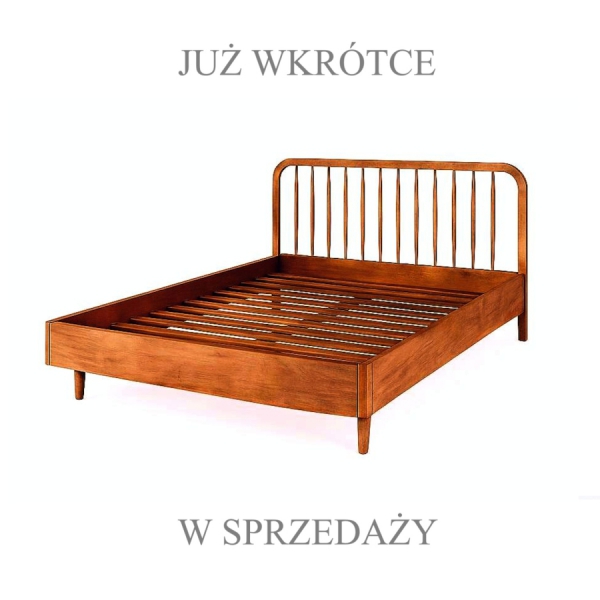 Holzbett MILANO 160x200 cm aus Akazienholz im Farbton AMBER