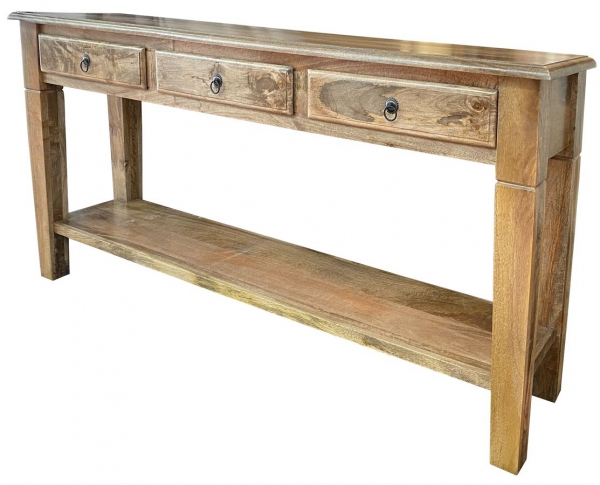 Console met laden 170 cm gemaakt van hout