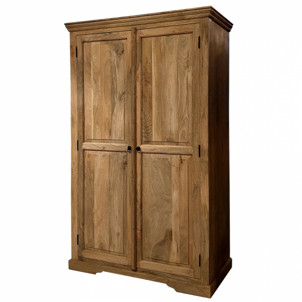 Großer dekorativer Holzschrank 120 cm NEW YORK Mango Toffee