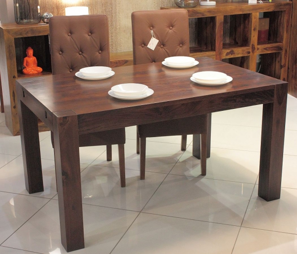 Tafel 140x90cm, bruin mangohout