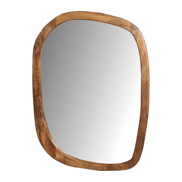 Spiegel Milano 120x90 cm aus Mangoholz in der Farbe NATURAL