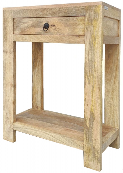 Smalle console van mangohout, 60 cm